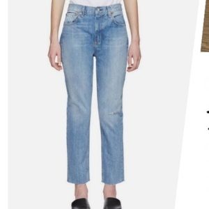rag & bone Helena high rise skinny jean blue denim 31